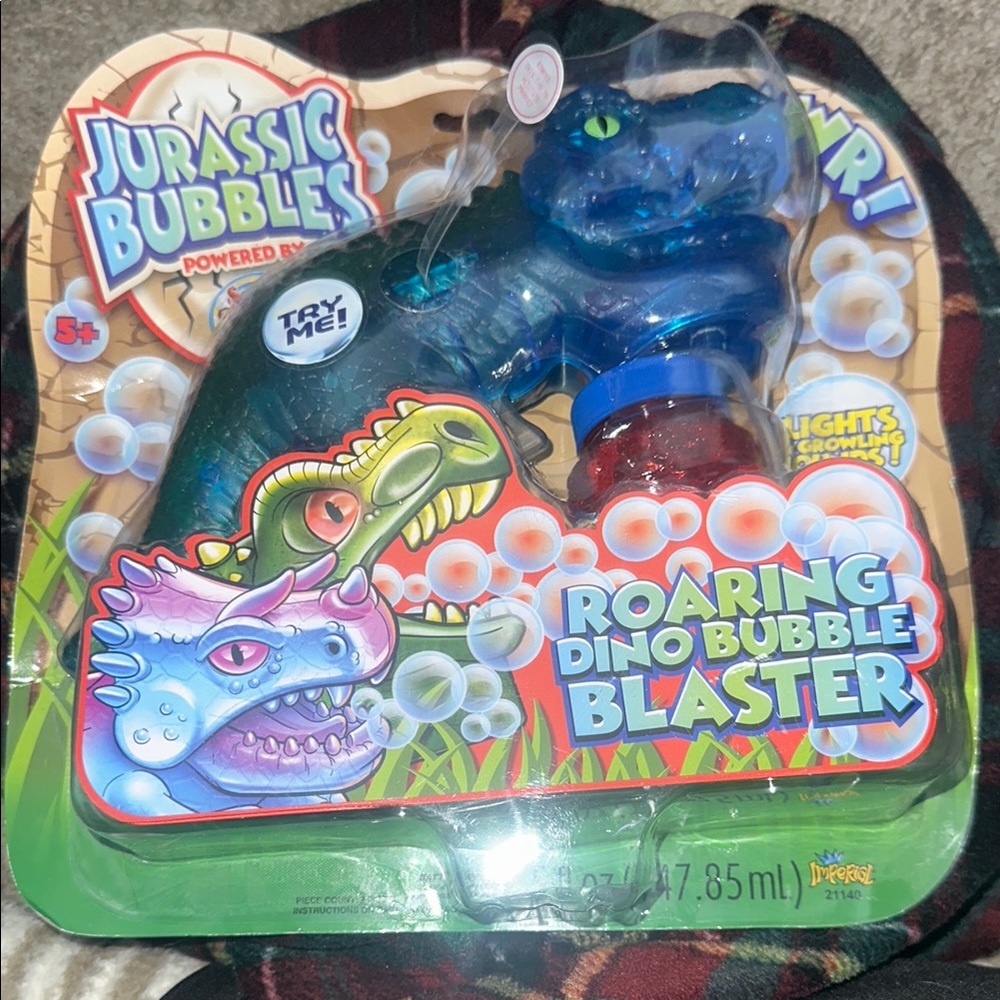 Jurassic Bubbles Roaring Dino Bubble Blaster